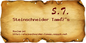 Steinschneider Tamás névjegykártya